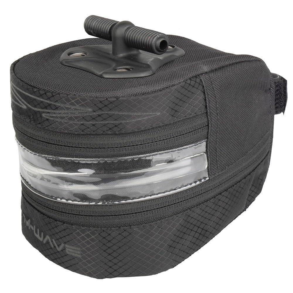 M-Wave Unisex Adult Tilburg L Illu Saddle Bag, Black, L