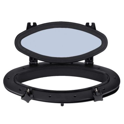 Acouto boat oval porthole- Boat Oval Porthole, 410x220 Portlight Porthole Window Port Hole Glass Anti-Aging Anti-Ultraviolet Universal for Marine Boat Yacht RV