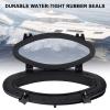 Acouto boat oval porthole- Boat Oval Porthole, 410x220 Portlight Porthole Window Port Hole Glass Anti-Aging Anti-Ultraviolet Universal for Marine Boat Yacht RV view 3
