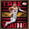 NBA Atlanta Hawks - Trae Young 20 Wall Poster, 22.4L" x 14.7W", Bronze Framed Version view 1