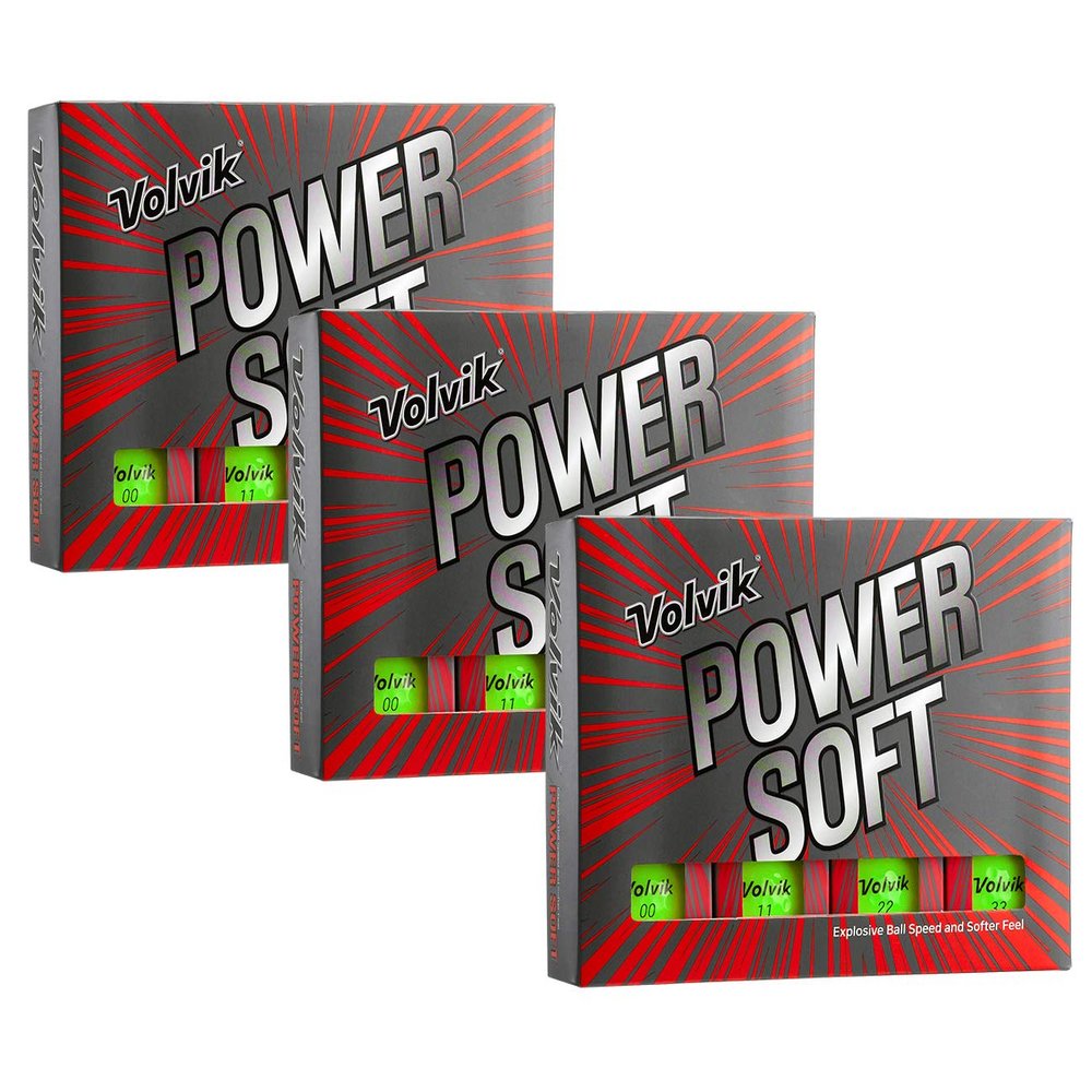 Volvik Power Soft Explosive Ball Speed Golf Balls 3 Dozen (36 Balls) - Green Color