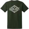 Joe's USA Koloa Surf Diamond Thruster Surfboards Heavy Cotton Tee -XL,Tall-Dark Green view 1