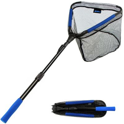 MoiShow Floating Landing Net Foldable Fishing Net for Freshwater & Saltwater Lightweight Fly Fishing Net