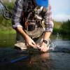 MoiShow Floating Landing Net  Foldable Fishing Net for Freshwater & Saltwater  Lightweight Fly Fishing Net view 2