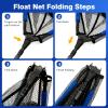 MoiShow Floating Landing Net  Foldable Fishing Net for Freshwater & Saltwater  Lightweight Fly Fishing Net view 4