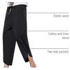 Mens Harem Pants Patchwork Baggy Capri Pants Elastic Waist Japanese Shorts view 4