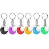 6Pcs Table Tennis Keychain, Mini Keyrings with Table Tennis Racket Sports Keyring for Bags Backpack