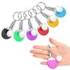 6Pcs Table Tennis Keychain, Mini Keyrings with Table Tennis Racket Sports Keyring for Bags Backpack view 4