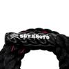 SGT KNOTS Twisted Battle Jump Rope - Weighted Strength Training Jump Rope for Fitness, Crossfit, Battling (2" x 10ft, Black with Red Tracer) view 3