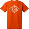 Joe's USA Koloa Surf Diamond Thruster Surfboards Heavyweight Cotton Tee -3XL-Orange view 1