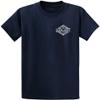 Joe's USA Koloa Surf Diamond Thruster Surfboards Heavy Cotton Tee -2XL, Tall-Navy view 2