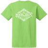 Joe's USA Koloa Surf Diamond Thruster Surfboards Heavy Cotton Tee - Tall - X-Large Tall, Lime view 1