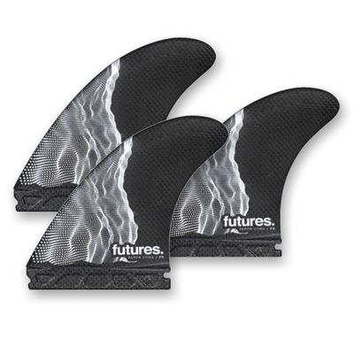 Future Fins P4 Vapor Core Thruster Fins Carbon-White Small