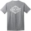 Joe's USA Koloa Surf Diamond Thruster Surfboards Heavy Cotton T-Shirt, X-Large Tall, Athletic Heather- White Logo view 1