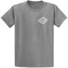 Joe's USA Koloa Surf Diamond Thruster Surfboards Heavy Cotton T-Shirt, X-Large Tall, Athletic Heather- White Logo view 2
