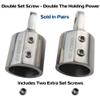 EZ-Xtend Bimini Top Eye End Top Cap Fitting Marine 316 SS 2PC. HD Double Set Screws for Securing Bimini Top Frame. Double Holding Power for Optimal Safety. 7/8" or 1" Sizes. (1" Eye Ends (2 PC)) view 3