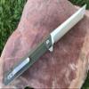 TACTICAL GEARZ Pocket Folding Knife for EDC, G10 Handle, D2 Steel Tanto Blade, Includes Sheath (NyxST Green) view 3