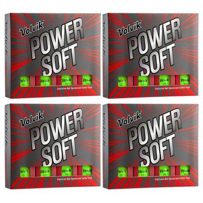 Volvik Power Soft Explosive Ball Speed Golf Balls 4 Dozen (48 Balls) - Green Color
