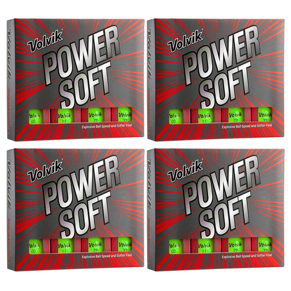 Volvik Power Soft Explosive Ball Speed Golf Balls 4 Dozen (48 Balls) - Green Color