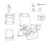 Big Jumbo 500 lbs XL Wide Heavy Duty Beach Chair for Big & Tall Adults, Aluminum Tubing - 4 Reclining Positions view 2