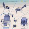 Big Jumbo 500 lbs XL Wide Heavy Duty Beach Chair for Big & Tall Adults, Aluminum Tubing - 4 Reclining Positions view 3