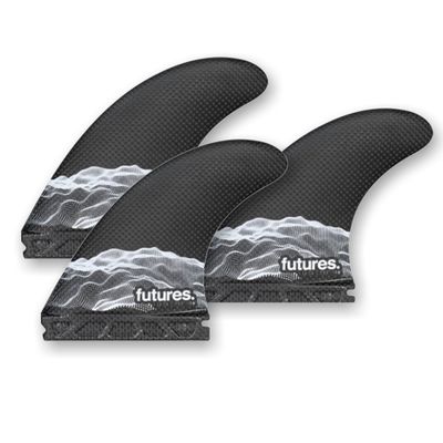 Future Fins F4 Vapor Core Thruster Fins Carbon-White Small