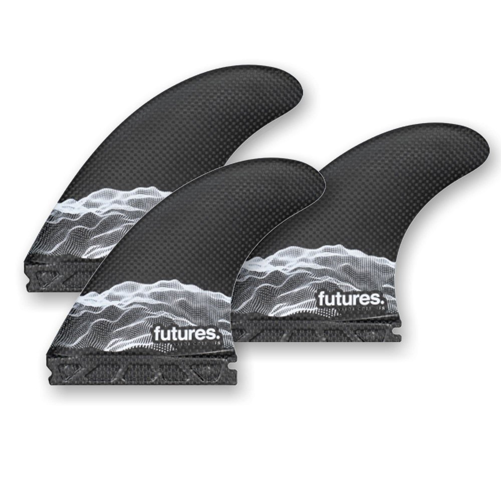 Future Fins F4 Vapor Core Thruster Fins Carbon-White Small