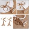 VOSAREA 2pcs Shiny Rhinestone Eiffel Tower Keychain Pendant for Women and Girls Unique Bag Ornament Lightweight Hanging Accessory for Purse Durable and Rhinestone Design view 3