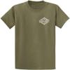 Joe's USA Koloa Surf Diamond Thruster Surfboards Heavy Cotton Tee -XL,Tall-Olive view 2