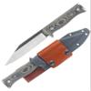 Condor Tool & Knife Sigrun Seax Knife - 1075 High Carbon Steel Blade with Micarta Handle - Durable Kydex with Leather Belt Loop Sheath - Ideal for Self-Defense, Bushcraft, and Everyday Use view 1