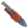 Condor Tool & Knife Sigrun Seax Knife - 1075 High Carbon Steel Blade with Micarta Handle - Durable Kydex with Leather Belt Loop Sheath - Ideal for Self-Defense, Bushcraft, and Everyday Use view 2