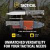 Condor Tool & Knife Sigrun Seax Knife - 1075 High Carbon Steel Blade with Micarta Handle - Durable Kydex with Leather Belt Loop Sheath - Ideal for Self-Defense, Bushcraft, and Everyday Use view 3