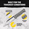 Condor Tool & Knife Sigrun Seax Knife - 1075 High Carbon Steel Blade with Micarta Handle - Durable Kydex with Leather Belt Loop Sheath - Ideal for Self-Defense, Bushcraft, and Everyday Use view 4