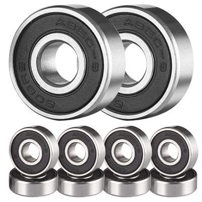 10Pcs x 608 RS ABEC 9 High-Carbon Chromium Bearing Steel Ball Skateboard Bearing 8mm x 22 mm x 7mm for Skateboards, Longboards, Inline Skates, Roller Skates, Spinners, Double Shielded