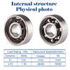 10Pcs x 608 RS ABEC 9 High-Carbon Chromium Bearing Steel Ball Skateboard Bearing 8mm x 22 mm x 7mm for Skateboards, Longboards, Inline Skates, Roller Skates, Spinners, Double Shielded view 3