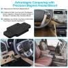 Gun Magnets Mount for Vehicle 46 lbs Rated. Tactical Magnetic Holder for Car, Truck, Home, Under Desk, Wall, Safe. Rubber Coated & Universal Accessories to Hide Handguns in House (2 Pack) view 2