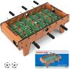 Goplus 27" Foosball Table, Portable Tabletop Soccer Game w/ 2 Footballs & 18 Soccer Keepers for Family Night, Game Room, Arcades, Bars, Parties, Wooden Football Game Set for Adults & Kids view 1
