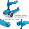 Kicknroll Kids Kick Scooter 2-in-1 Light Up 3 Wheel Scooters with 4 Levels Adjustable Handlebar, Foldable Seat, Widen No-Slip Deck for Girls & Boys Ages 3-8 Years Old view 4
