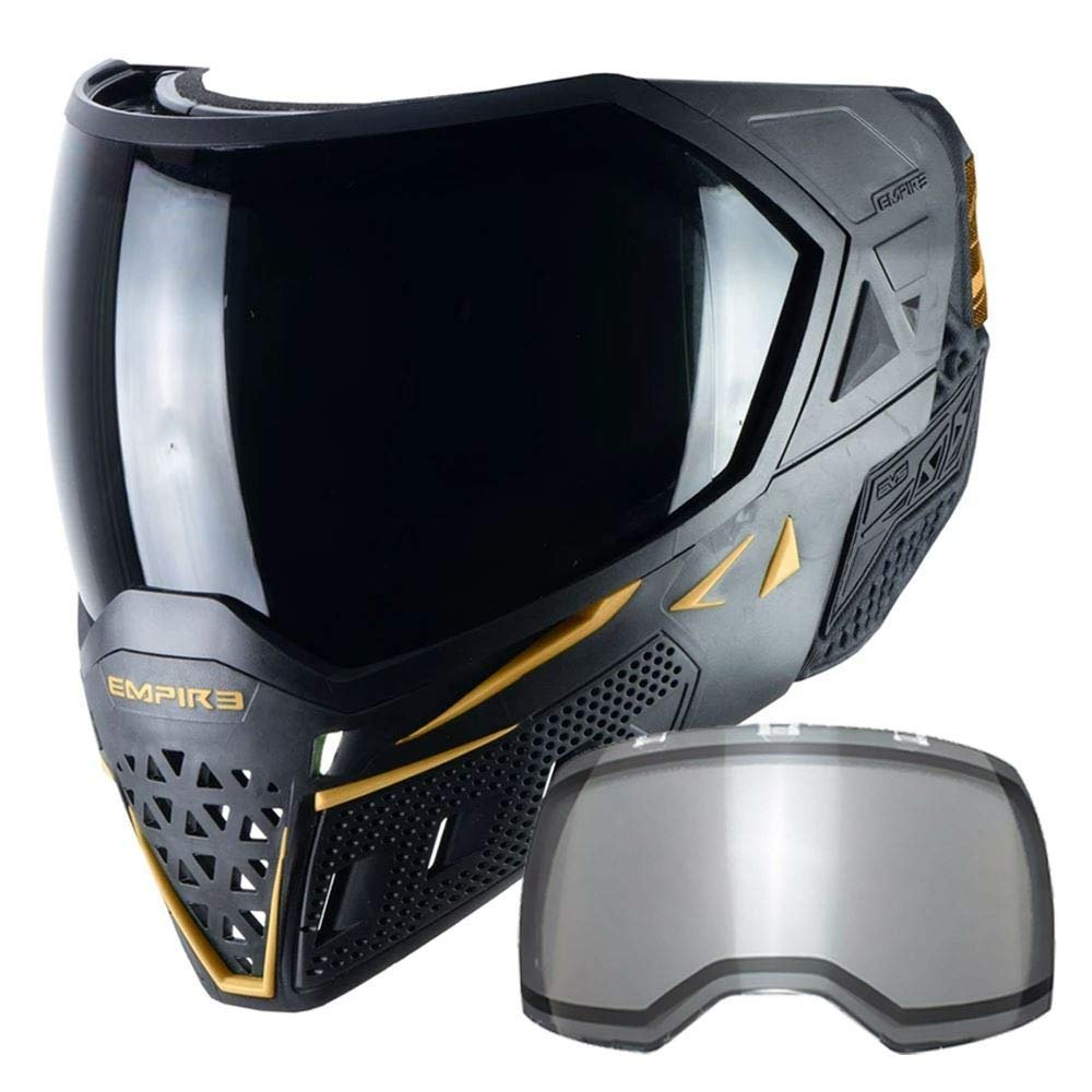 EMPIRE EVS Goggle Black/Gold - Thermal Ninja/Thermal Clear (21724)