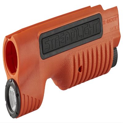 Streamlight 69610 TL-Racker 1,000-Lumen 20,000-Candela Tactical Integratd Forend Weapon Light with Ambidextrous Controls for Mossberg 500/590 Models Only with Non-Rechargeable Batteries, Orange