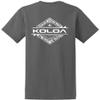 Joe's USA Koloa Surf Diamond Thruster Surfboards Heavy Cotton Tee - XX - Large Tall - Charcoal view 1