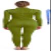 Full Bodysuit With Zipper Helper Womens Costume Without Hood and Gloves Socks Spandex Zentai Unitard (Medium, Olive Green) view 2