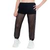 YONGHS Kids Girls Mesh Sweatpants Sports Long Athletic Pants High Waisted Casual Jogger Trackpants Black 8 view 1