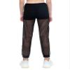 YONGHS Kids Girls Mesh Sweatpants Sports Long Athletic Pants High Waisted Casual Jogger Trackpants Black 8 view 2