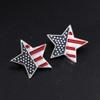 BESTOYARD 4 Pcs Brooch Crystal Brooch Flag Pins Lapel Pin Crystal Pendants Trendy Jewelry Five- Clothing Labels Independence Day Party Favors Enamel Pin Alloy Bag view 2
