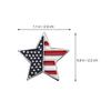 BESTOYARD 4 Pcs Brooch Crystal Brooch Flag Pins Lapel Pin Crystal Pendants Trendy Jewelry Five- Clothing Labels Independence Day Party Favors Enamel Pin Alloy Bag view 4