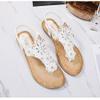 Dizadec Sandals for Women Flat, Women's Summer Beach Bohemia Flip Flops T-Strap Flat Sandals Comfort Walking Shoes view 2