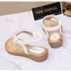 Dizadec Sandals for Women Flat, Women's Summer Beach Bohemia Flip Flops T-Strap Flat Sandals Comfort Walking Shoes view 4