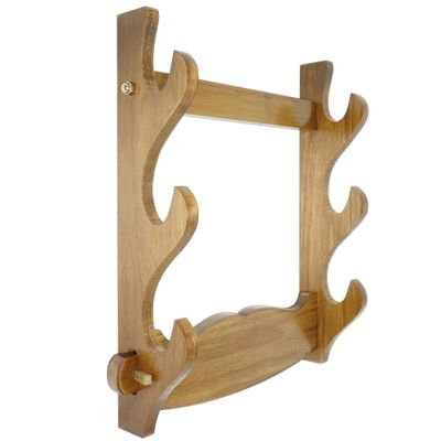 CXM WLONG 'ART Real Wood Wall Mount Sword Katana Wood Made Bracket Samurai Sword Stand Hanger Support Holder3 Story
