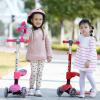 Kicknroll Kids Kick Scooter 2-in-1 Light Up 3 Wheel Scooters with 4 Levels Adjustable Handlebar, Folding Seat, Extra Wide No-Slip Deck for Girls Boys Ages 3-8 Years Old Max 110 Lbs view 3